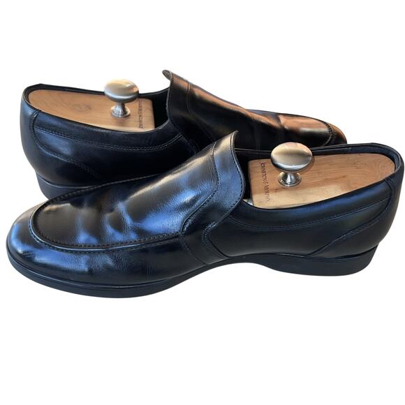 Mephisto Men's Sz 10.5 M Black Leather Slip On Dress Loafers - Picture 7 of 11